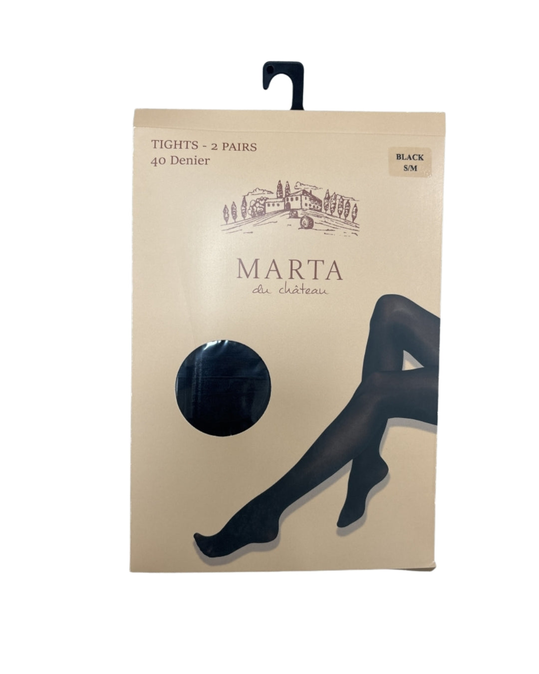 Marta tights  (121-CB503DC Black)